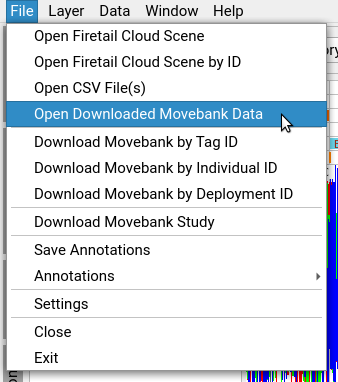 open tag with acc data