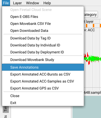 export annotations